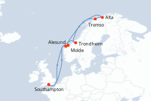Itinéraire : Europe du Nord & Atlantique NE