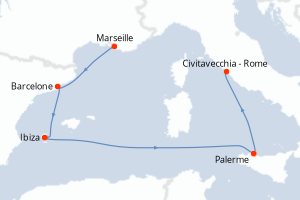 Itinéraire : Méditerranée & mers adjacentes