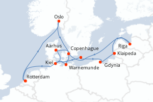 Itinéraire : Europe du Nord & Atlantique NE