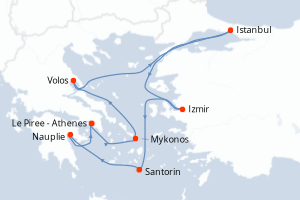 Itinéraire : Méditerranée & mers adjacentes