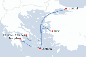 Itinéraire : Méditerranée & mers adjacentes