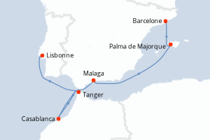 Itinéraire : Europe du Nord & Atlantique NE