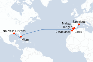 Itinéraire : Méditerranée & mers adjacentes