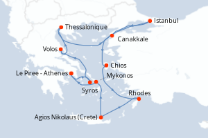 Itinéraire : Méditerranée & mers adjacentes