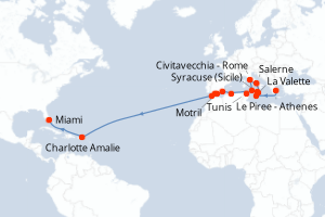 Itinéraire : Méditerranée & mers adjacentes