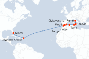 Itinéraire : Méditerranée & mers adjacentes