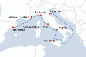 Itinéraire : Méditerranée & mers adjacentes