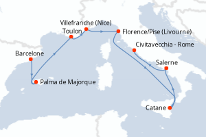 Itinéraire : Méditerranée & mers adjacentes