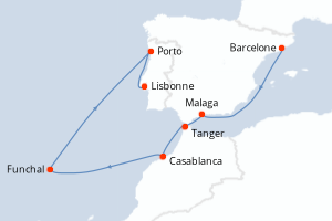 Itinéraire : Europe du Nord & Atlantique NE