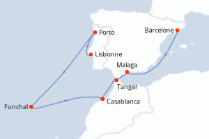 Itinéraire : Europe du Nord & Atlantique NE