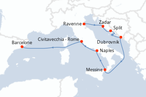 Itinéraire : Méditerranée & mers adjacentes
