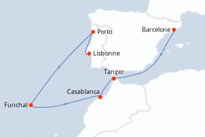 Itinéraire : Europe du Nord & Atlantique NE