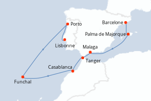 Itinéraire : Europe du Nord & Atlantique NE
