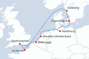 Itinéraire : Europe du Nord & Atlantique NE