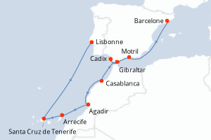 Itinéraire : Europe du Nord & Atlantique NE