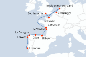 Itinéraire : Europe du Nord & Atlantique NE