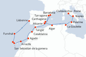 Itinéraire : Europe du Nord & Atlantique NE