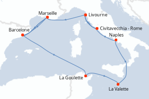 Itinéraire : Méditerranée & mers adjacentes