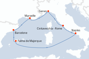 Itinéraire : Méditerranée & mers adjacentes