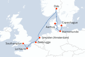 Itinéraire : Europe du Nord & Atlantique NE