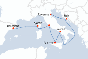 Itinéraire : Méditerranée & mers adjacentes