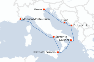 Itinéraire : Méditerranée & mers adjacentes