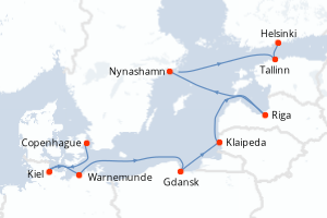 Itinéraire : Europe du Nord & Atlantique NE