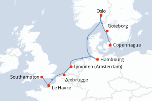Itinéraire : Europe du Nord & Atlantique NE