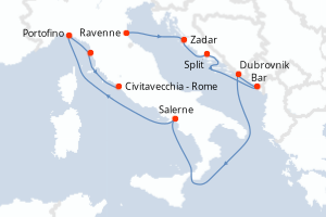 Itinéraire : Méditerranée & mers adjacentes