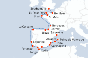 Itinéraire : Méditerranée & mers adjacentes