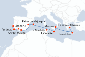 Itinéraire : Méditerranée & mers adjacentes