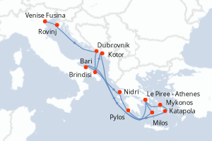 Itinéraire : Méditerranée & mers adjacentes