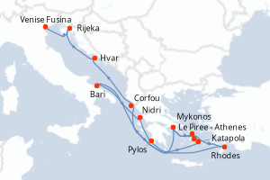Itinéraire : Méditerranée & mers adjacentes