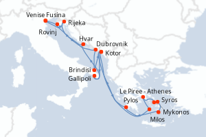 Itinéraire : Méditerranée & mers adjacentes