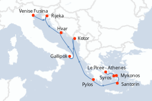 Itinéraire : Méditerranée & mers adjacentes