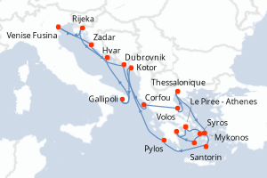 Itinéraire : Méditerranée & mers adjacentes