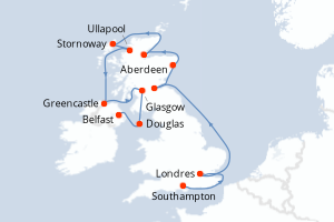 Itinéraire : Europe du Nord & Atlantique NE