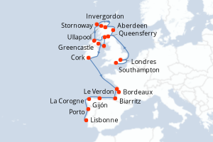 Itinéraire : Europe du Nord & Atlantique NE