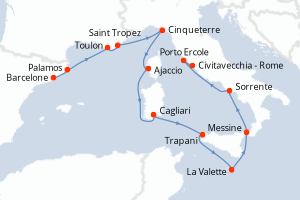 Itinéraire : Méditerranée & mers adjacentes