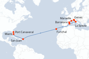 Itinéraire : Méditerranée & mers adjacentes