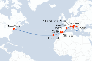 Itinéraire : Méditerranée & mers adjacentes