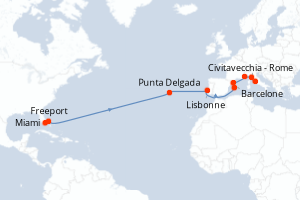 Itinéraire : Méditerranée & mers adjacentes
