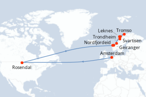 Itinéraire : Europe du Nord & Atlantique NE