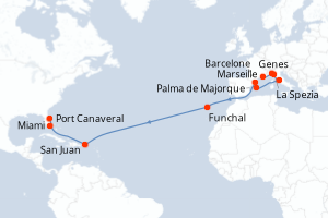 Itinéraire : Méditerranée & mers adjacentes