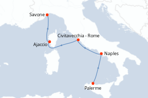 Itinéraire : Méditerranée & mers adjacentes