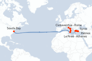 Itinéraire : Méditerranée & mers adjacentes