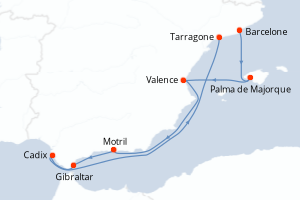 Itinéraire : Méditerranée & mers adjacentes