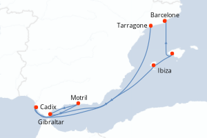 Itinéraire : Méditerranée & mers adjacentes