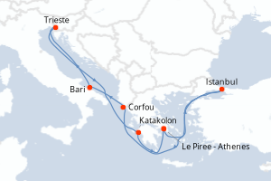 Itinéraire : Méditerranée & mers adjacentes