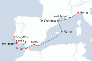 Itinéraire : Méditerranée & mers adjacentes